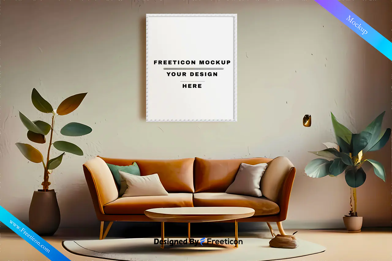 Photo Frame Mockup PSD – Free Graphics Display Template