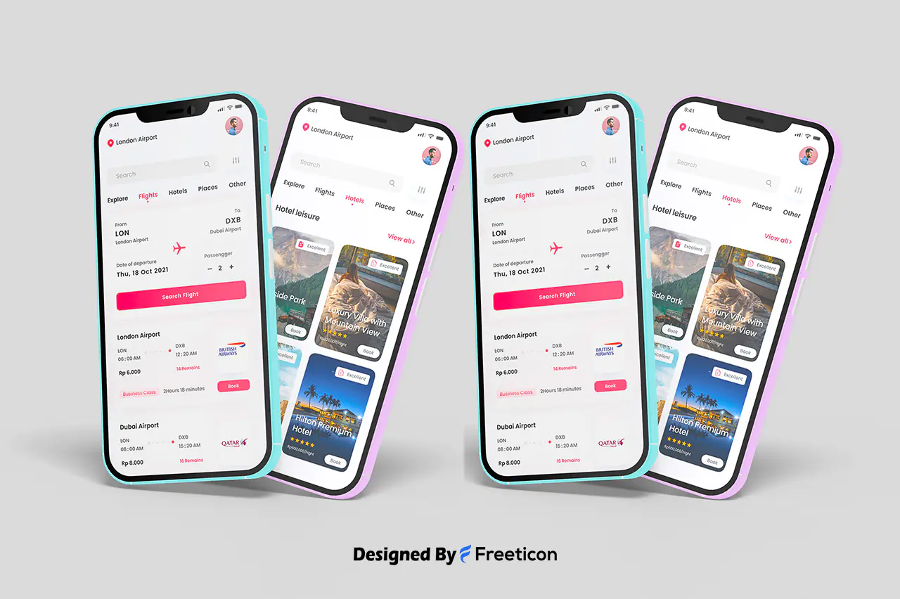 iPhone Mockup PSD – Realistic App Presentation Template
