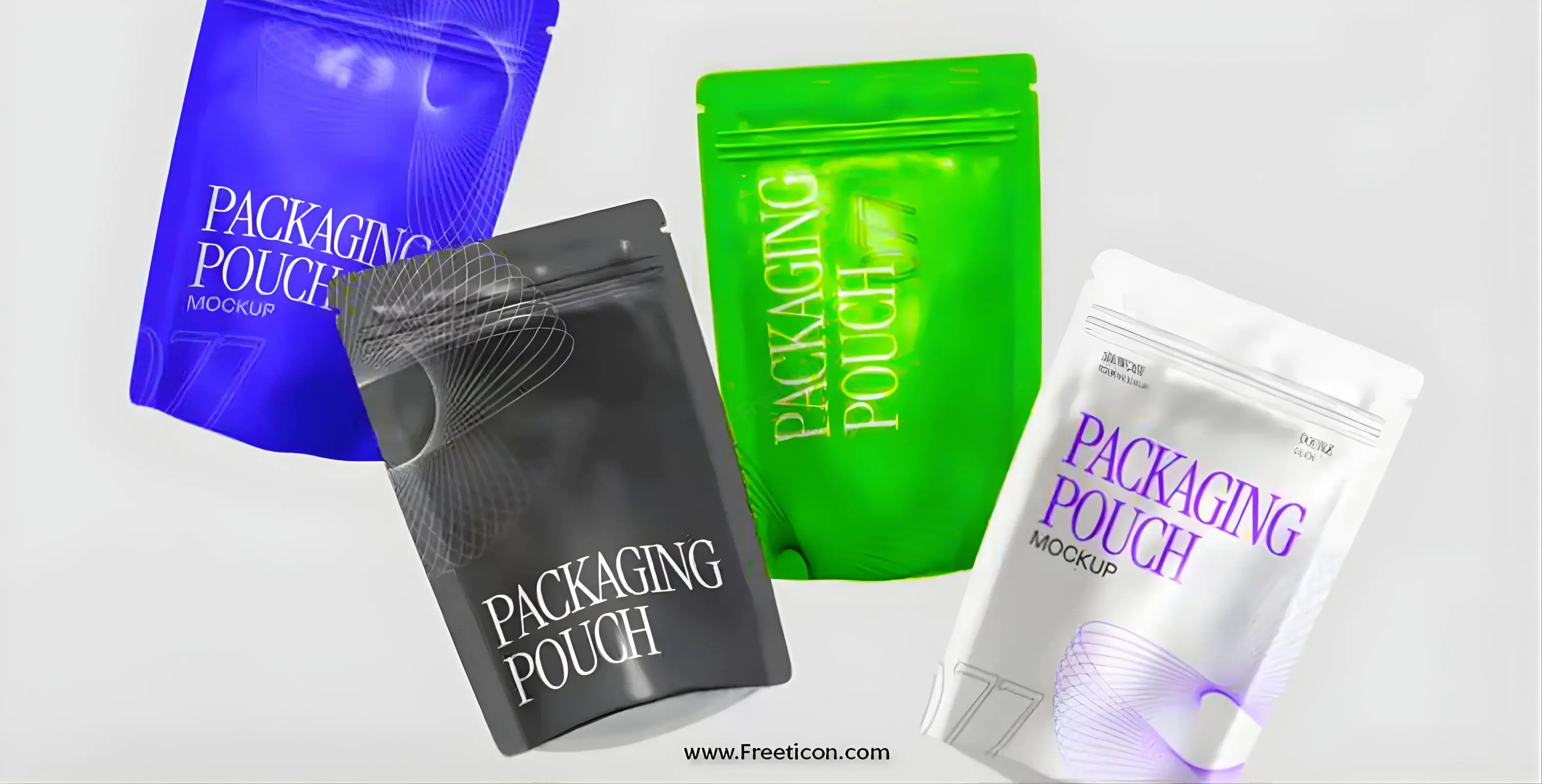 Packaging Pouch Mockup Realistic & Customizable