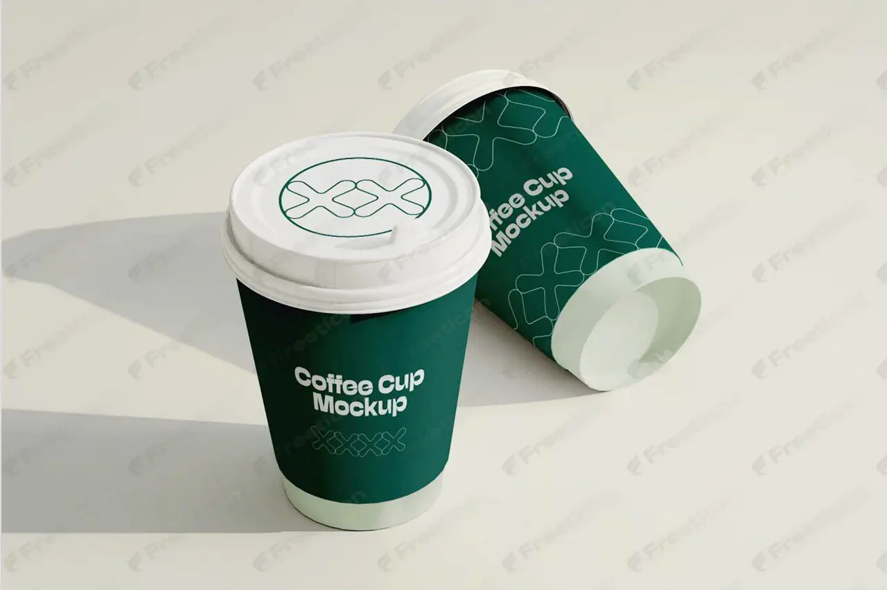 Free Coffee Cup Mockup PSD – Realistic Cup Branding Template