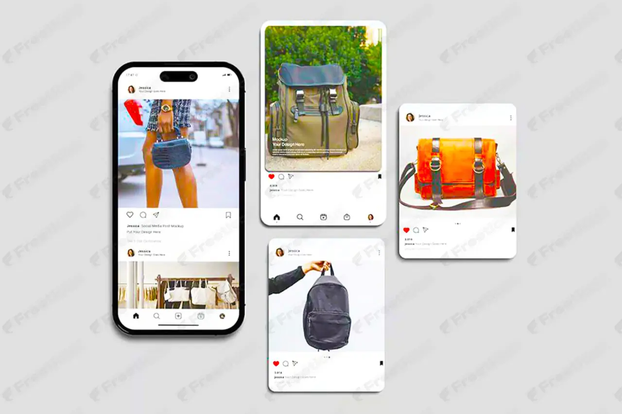 Instagram Post Mockup PSD – Social Media Post Template