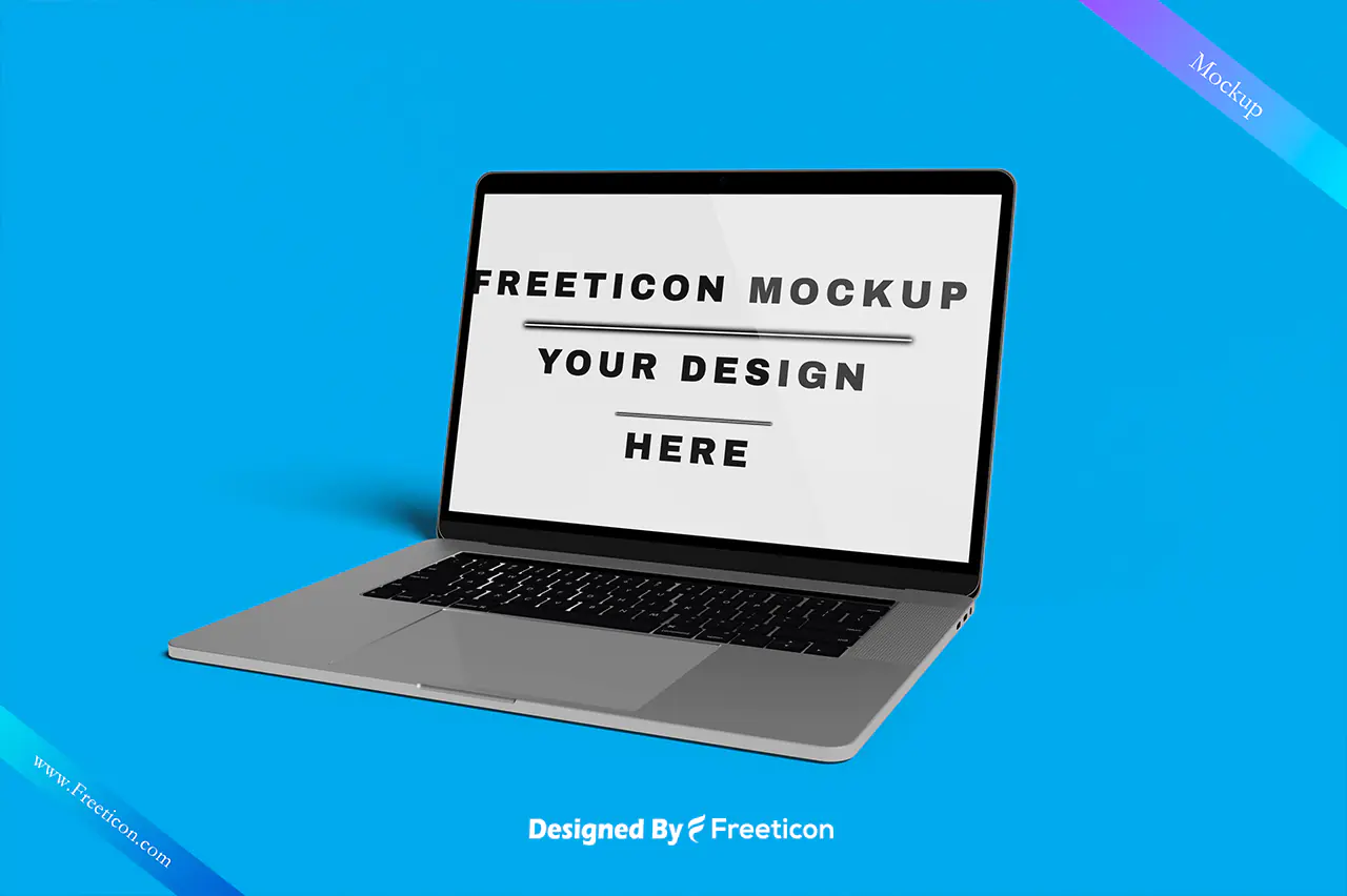 MacBook Pro Display Mockup PSD – Realistic Laptop Screen Template