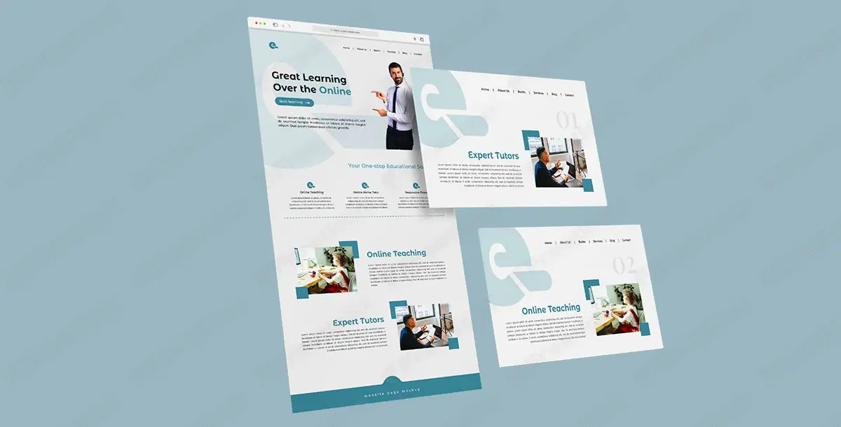 3D Interface Website Presentation Mockup freeticon