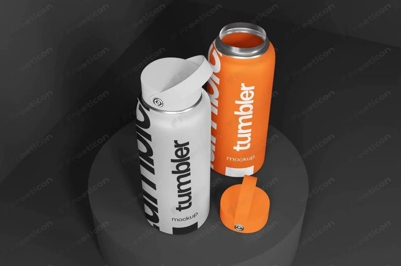 Free Realistic Tumbler Mockup PSD – Editable Photoshop Template