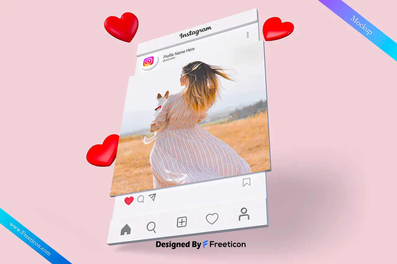 Facebook Post Social Media Mockup PSD – Modern Marketing Template