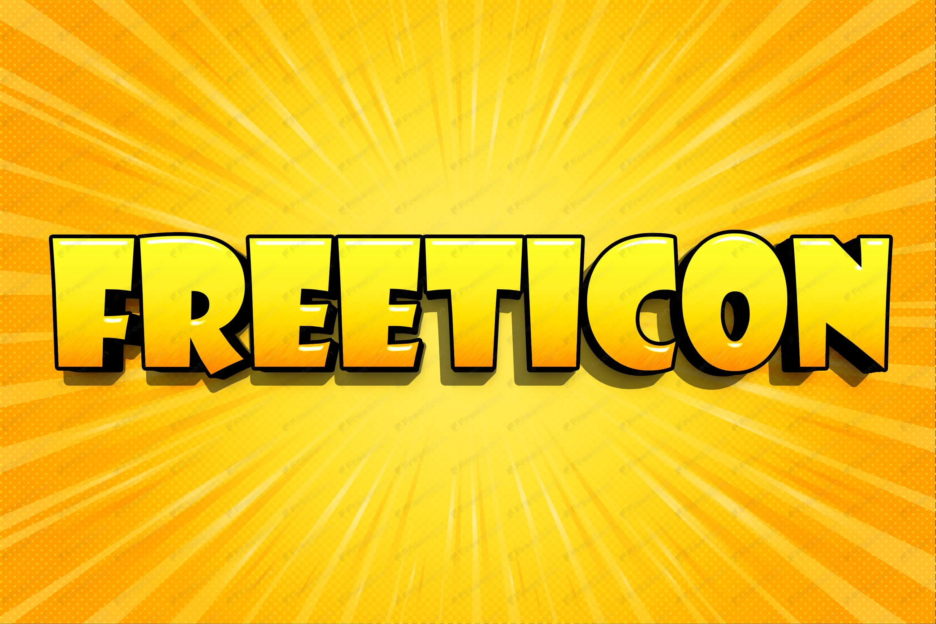 Beautiful 3D Cartoon Text Effect PSD Template – Editable Photoshop Text Style