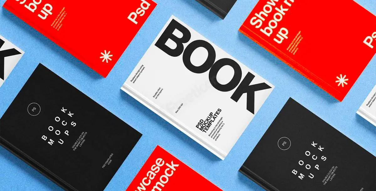 Free Book Mockup for Cover & Branding Presentation